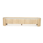 TV meubel Don – eikenhout, eikenfineer & marmer naturel 240cm