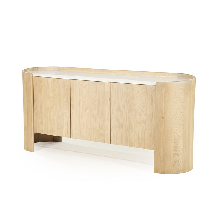 Dressoir Don – eikenhout & marmer naturel