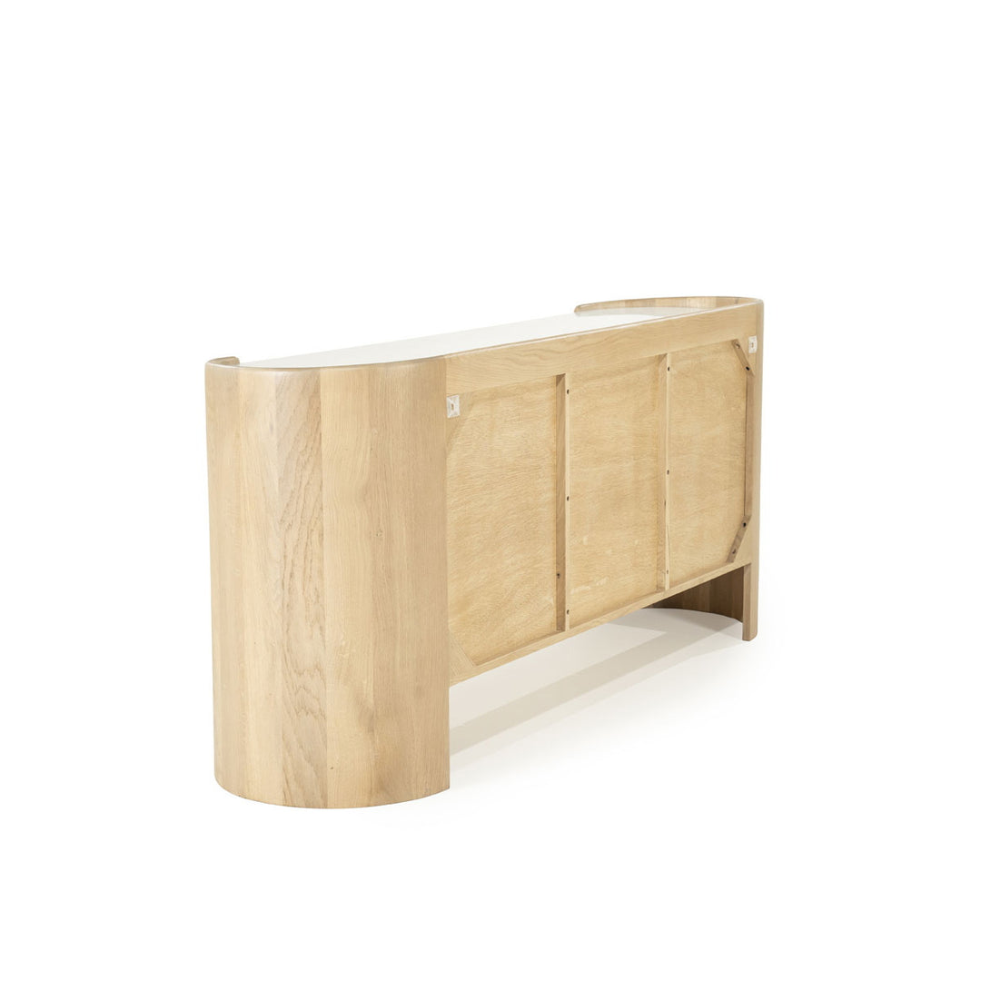 Dressoir Don – eikenhout & marmer naturel