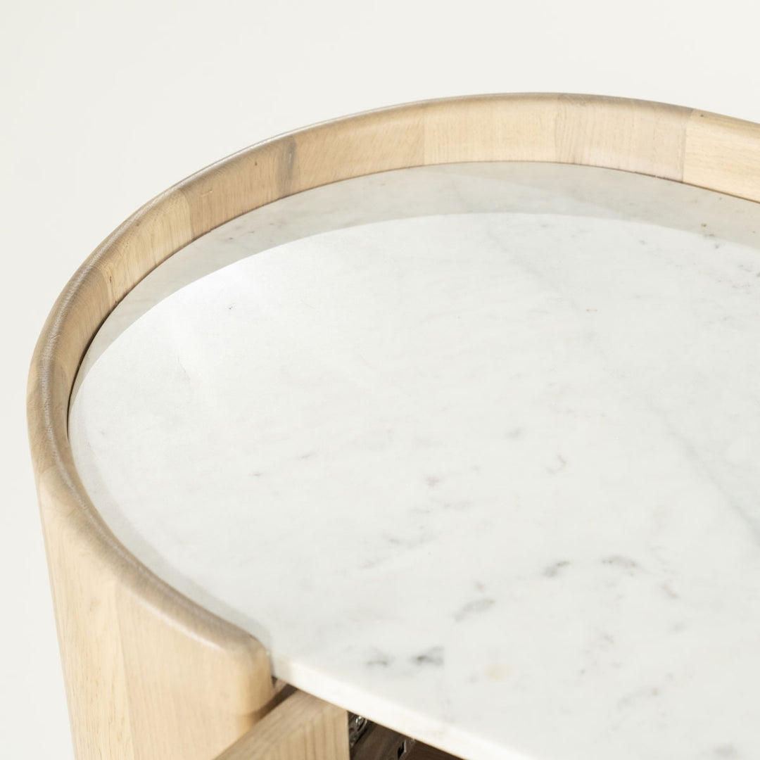 Dressoir Don – eikenhout & marmer naturel