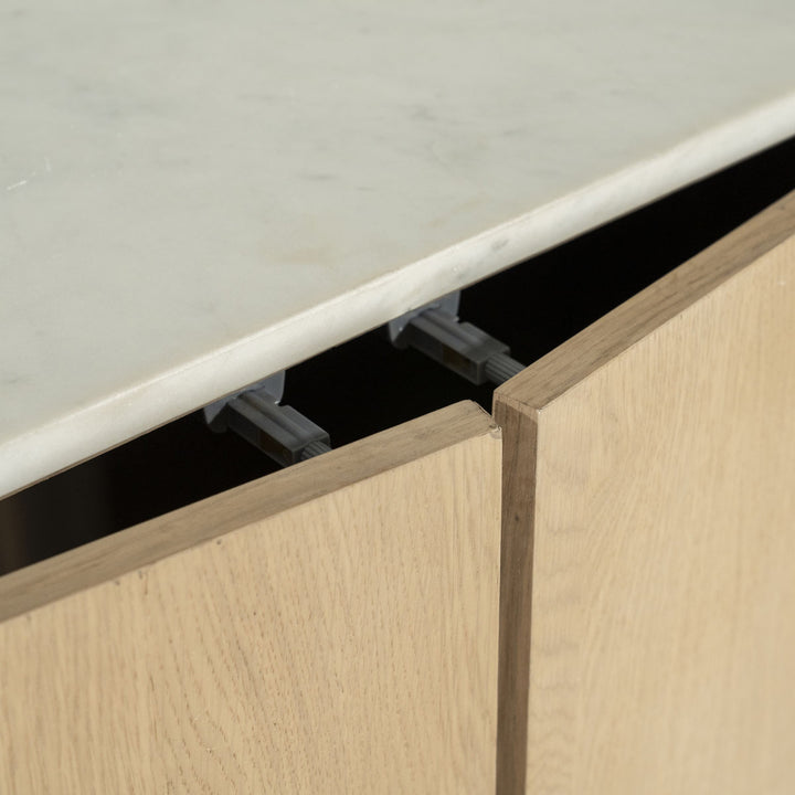 Kabinet Don – eikenhout, eikenfineer & marmer naturel