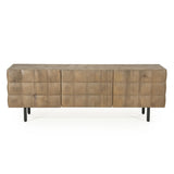 TV meubel Felix – mangohout & ijzer bruin 160cm