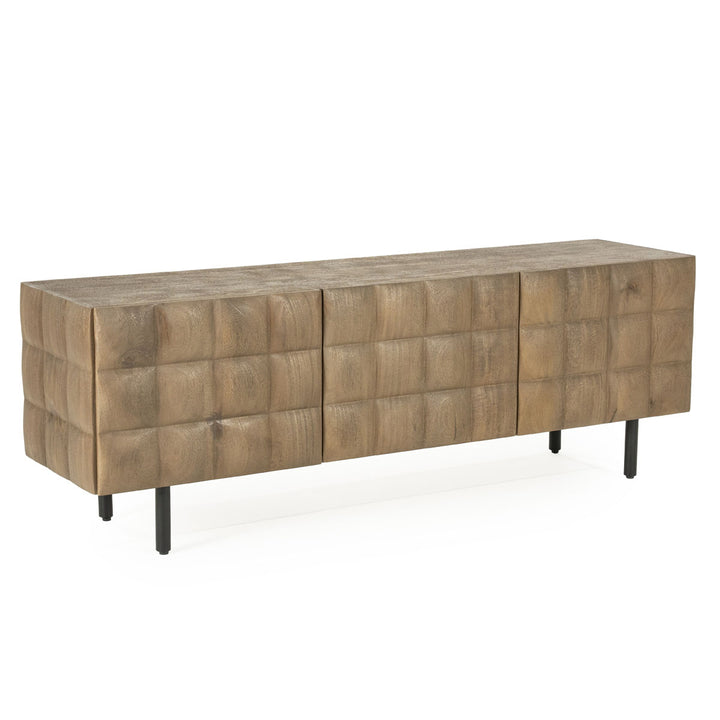 TV meubel Felix – mangohout & ijzer bruin 160cm