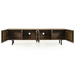 TV meubel Felix – mangohout & ijzer bruin 214cm