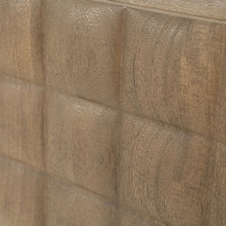 TV meubel Felix – mangohout & ijzer bruin 214cm