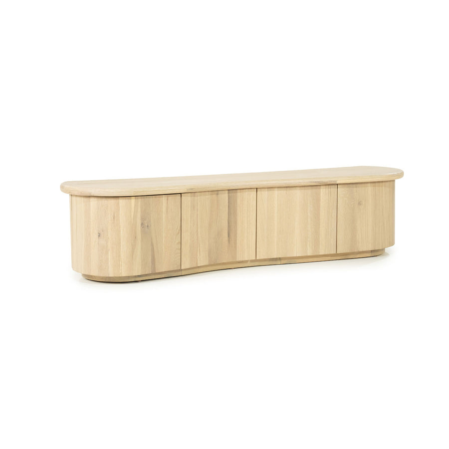 TV meubel Josh – eikenhout & eikenfineer naturel 180cm