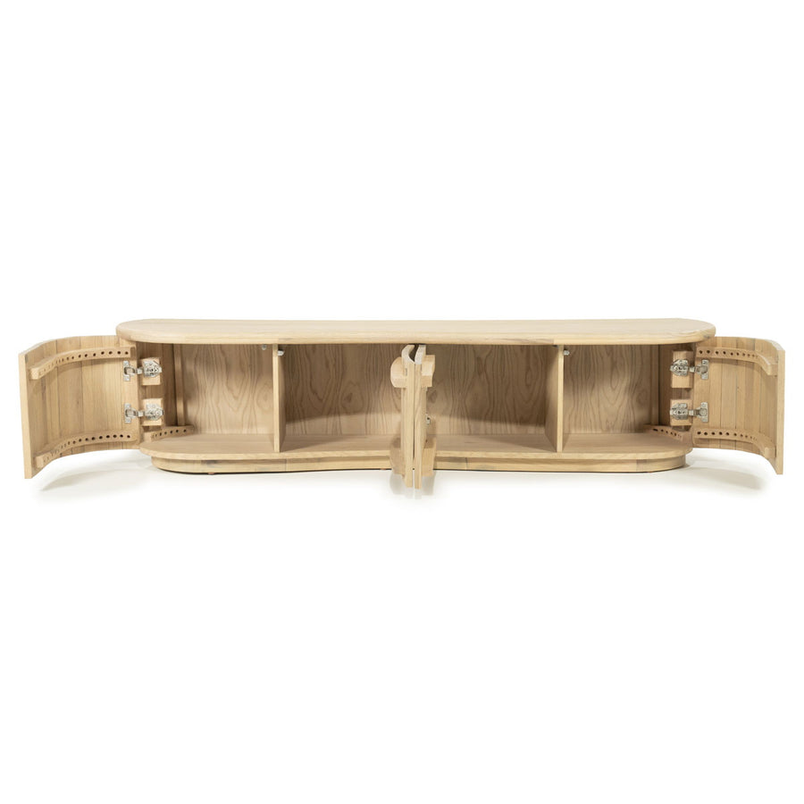 TV meubel Josh – eikenhout & eikenfineer naturel 180cm