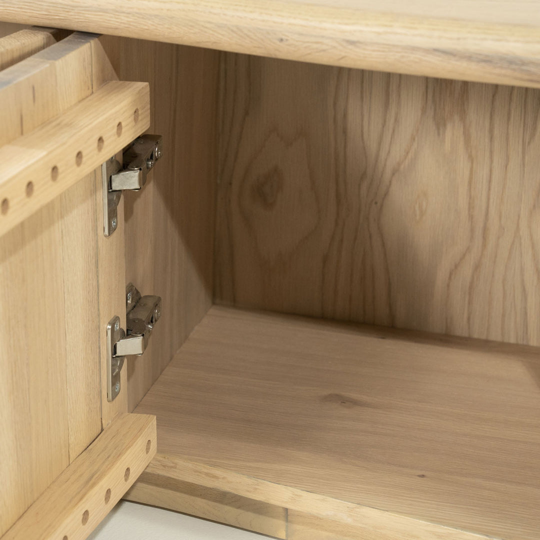 TV meubel Josh – eikenhout & eikenfineer naturel 180cm