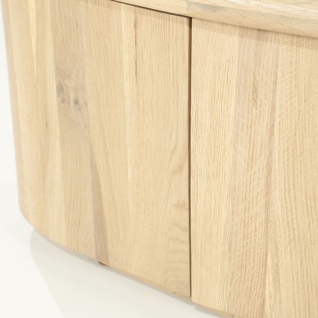 TV meubel Josh – eikenhout & eikenfineer naturel 180cm