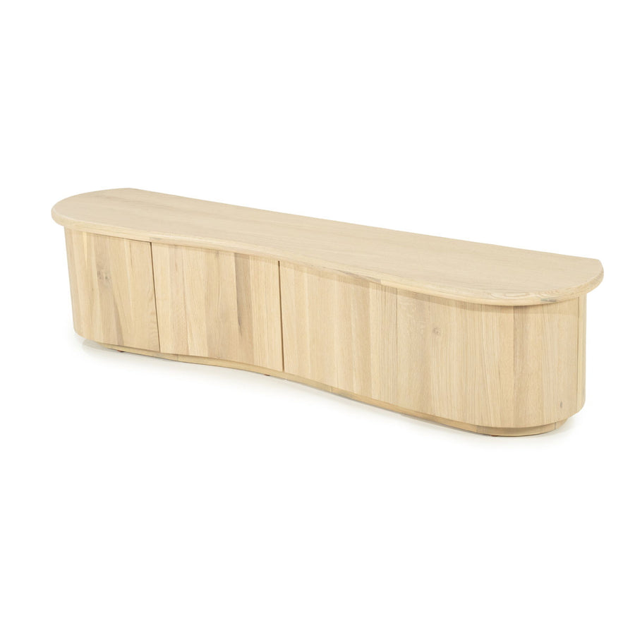 TV meubel Josh – eikenhout & eikenfineer naturel 180cm