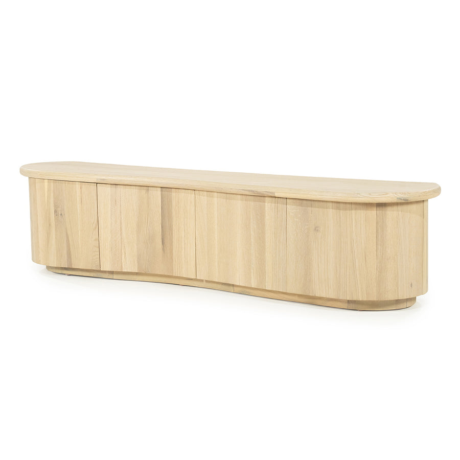 TV meubel Josh – eikenhout & eikenfineer naturel 180cm