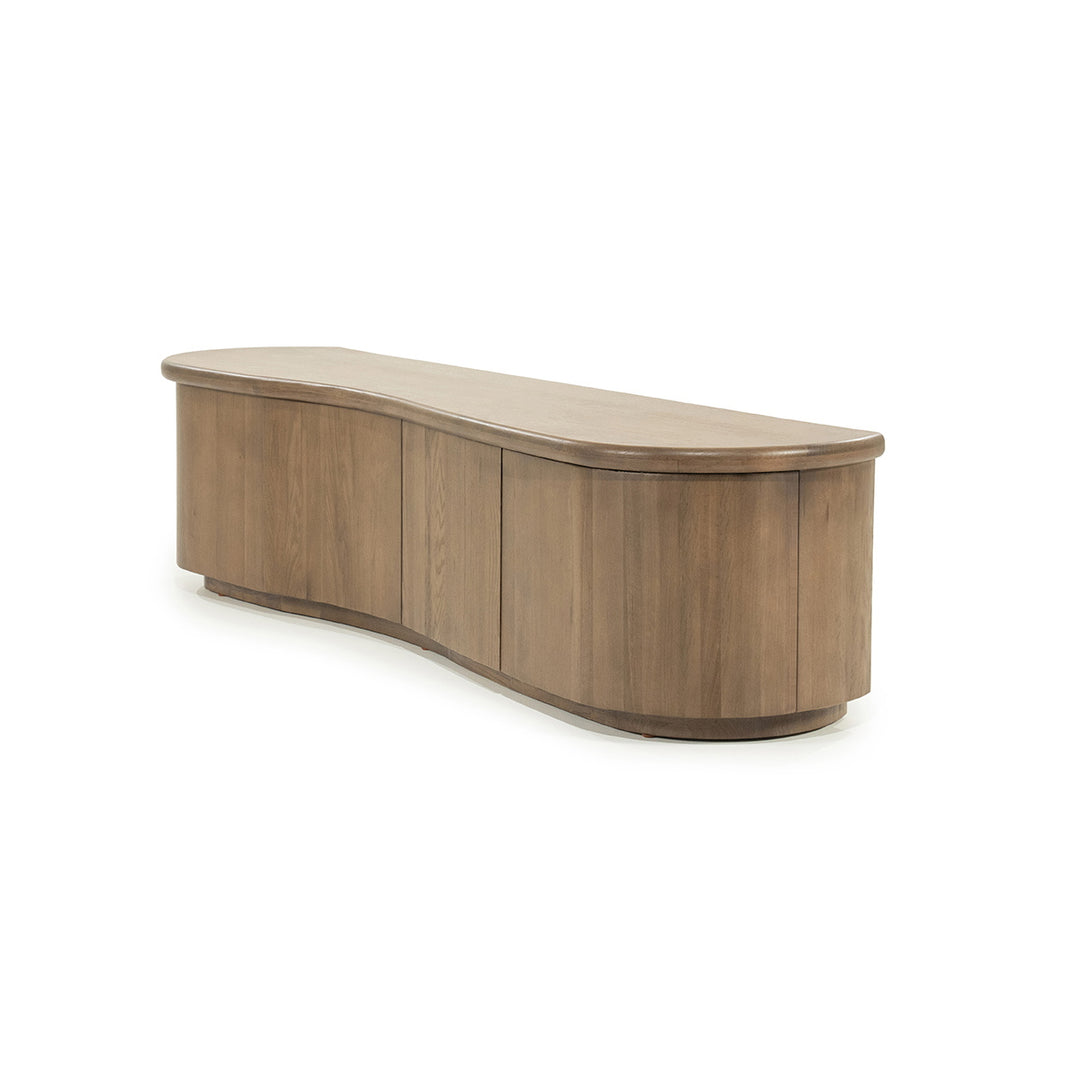 TV meubel Josh – eikenhout & eikenfineer bruin 180cm