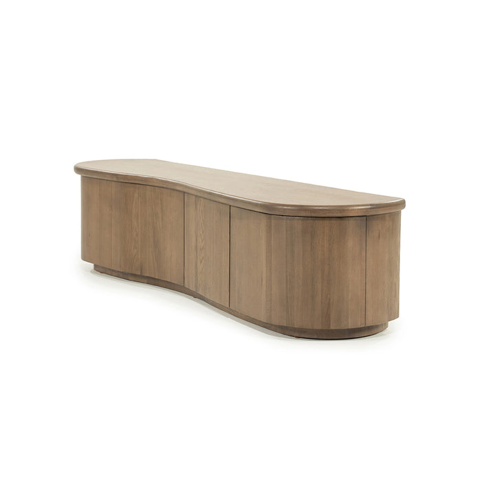 TV meubel Josh – eikenhout & eikenfineer bruin 180cm