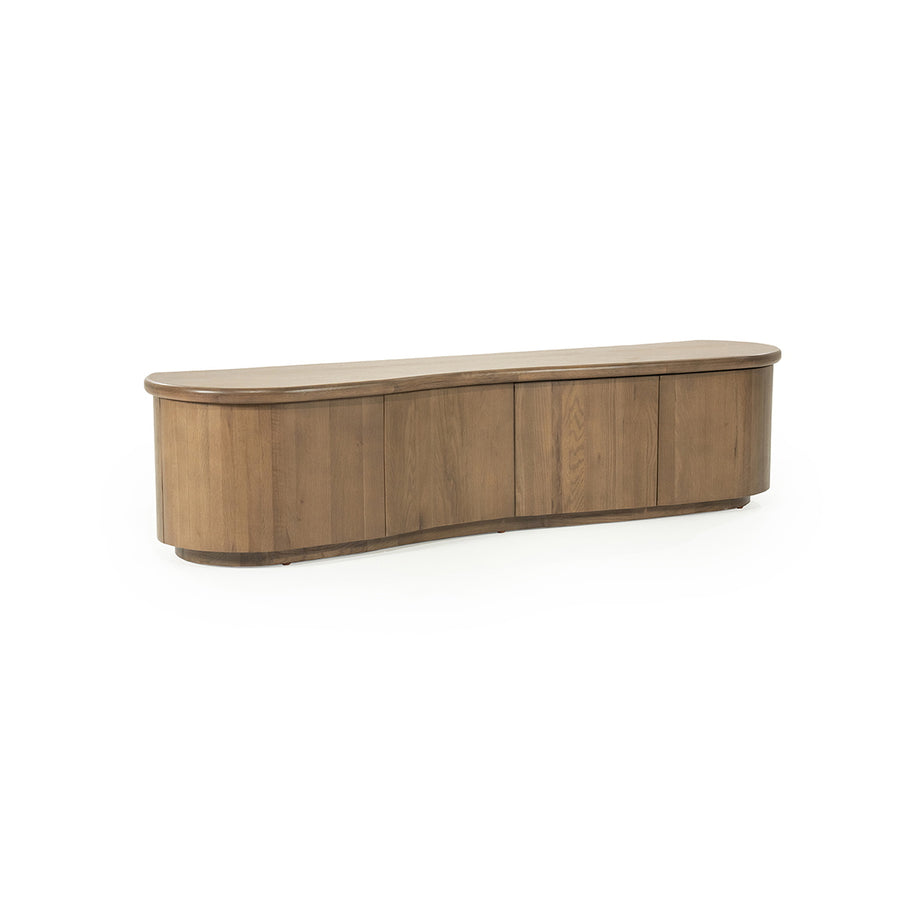 TV meubel Josh – eikenhout & eikenfineer bruin 180cm
