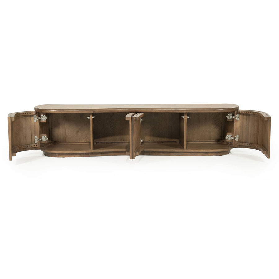 TV meubel Josh – eikenhout & eikenfineer bruin 180cm