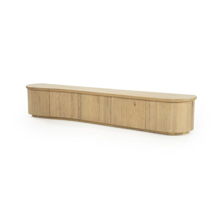 TV meubel Josh – eikenhout & eikenfineer naturel 240cm