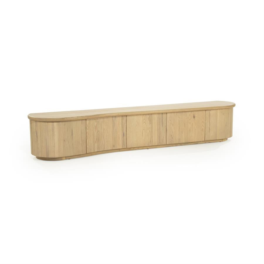 TV meubel Josh – eikenhout & eikenfineer naturel 240cm