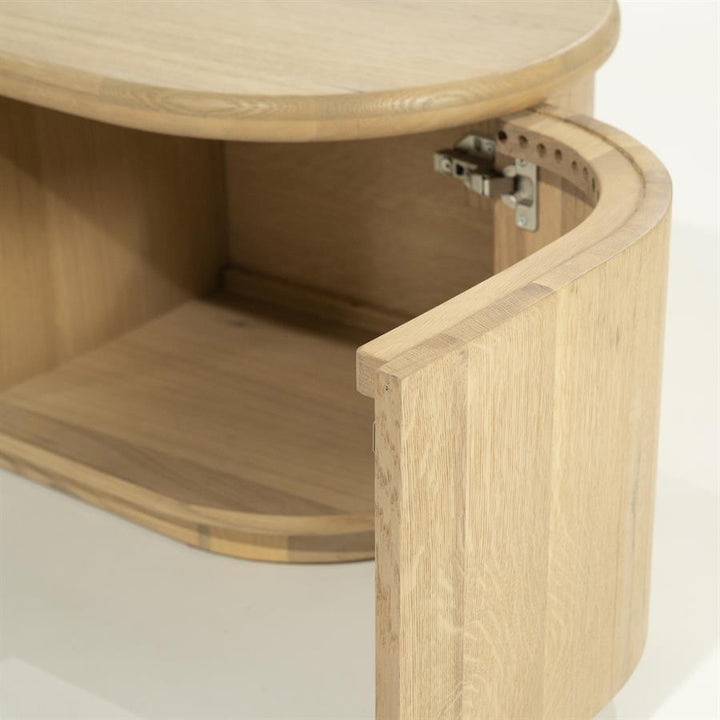 TV meubel Josh – eikenhout & eikenfineer naturel 240cm