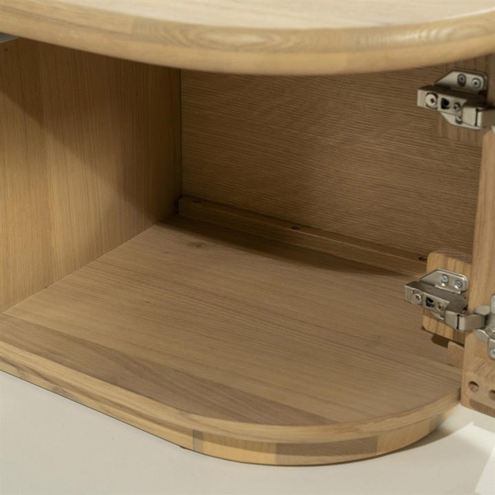 TV meubel Josh – eikenhout & eikenfineer naturel 240cm