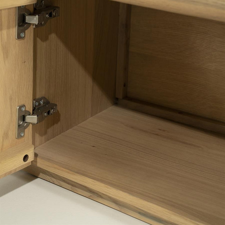 TV meubel Josh – eikenhout & eikenfineer naturel 240cm