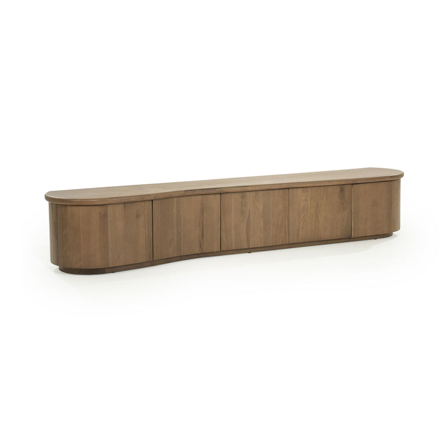 TV meubel Josh – eikenhout & eikenfineer bruin 240cm