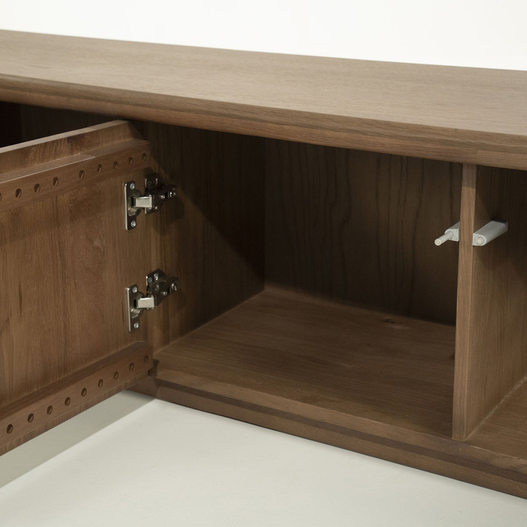 TV meubel Josh – eikenhout & eikenfineer bruin 240cm