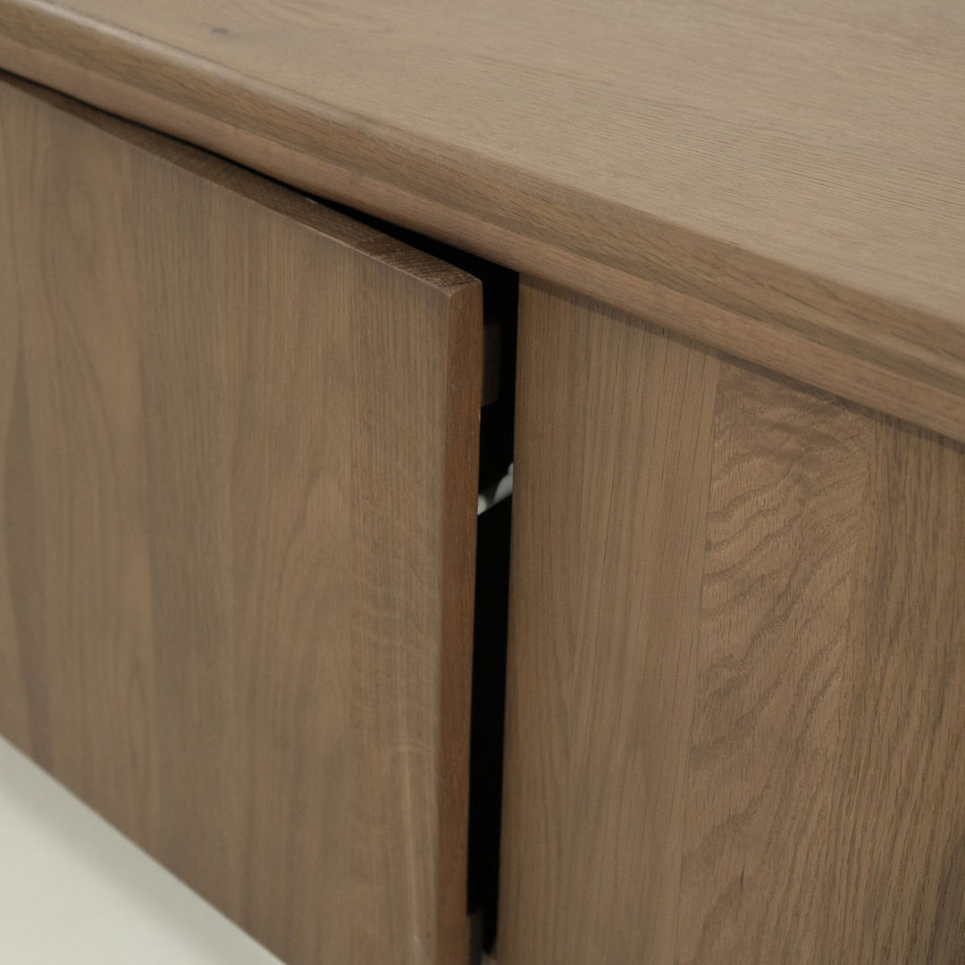 TV meubel Josh – eikenhout & eikenfineer bruin 240cm