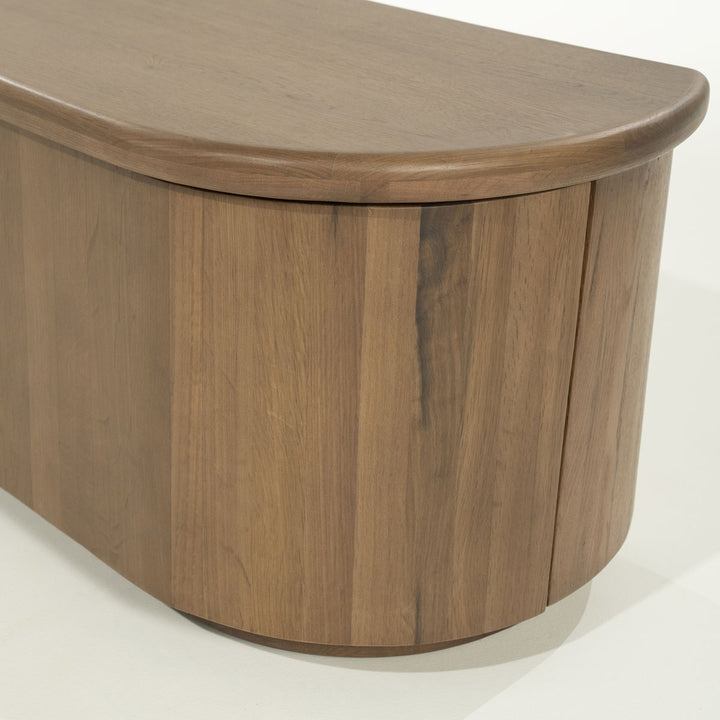 TV meubel Josh – eikenhout & eikenfineer bruin 240cm