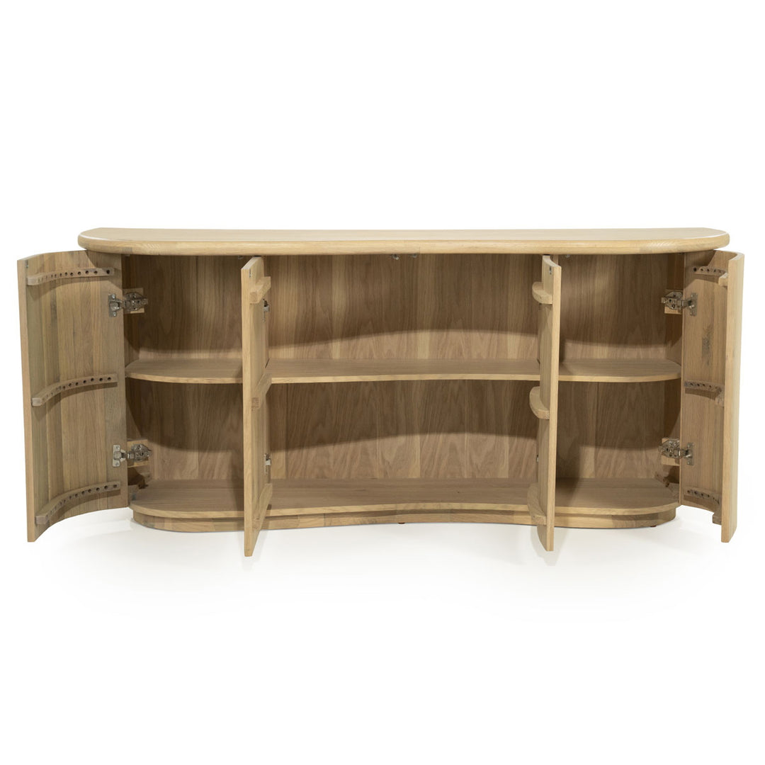 Dressoir Josh – eikenhout & eikenfineer naturel