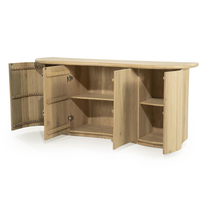 Dressoir Josh – eikenhout & eikenfineer naturel
