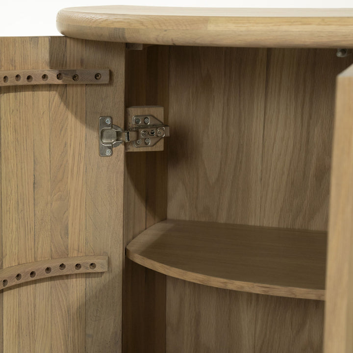 Dressoir Josh – eikenhout & eikenfineer naturel