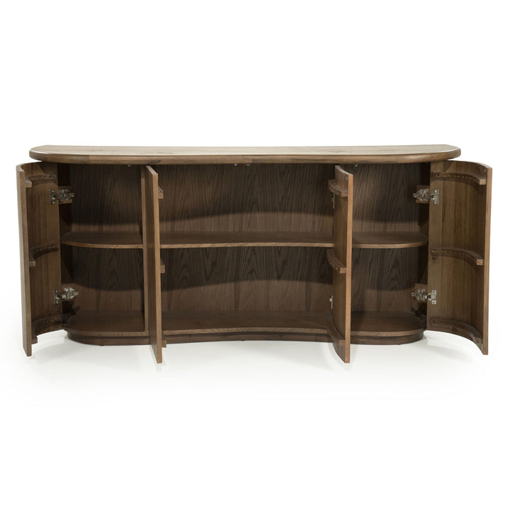 Dressoir Josh – eikenhout & eikenfineer bruin