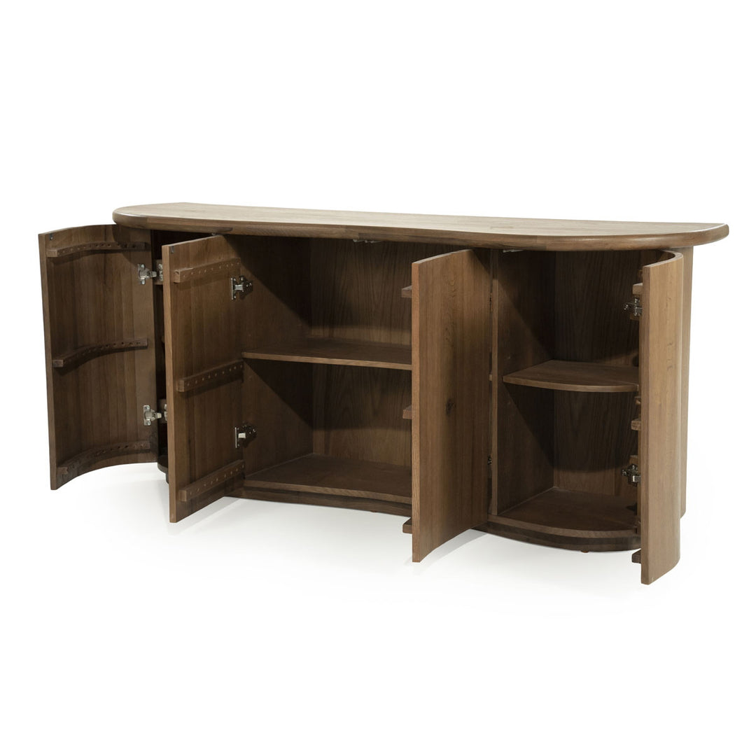 Dressoir Josh – eikenhout & eikenfineer bruin