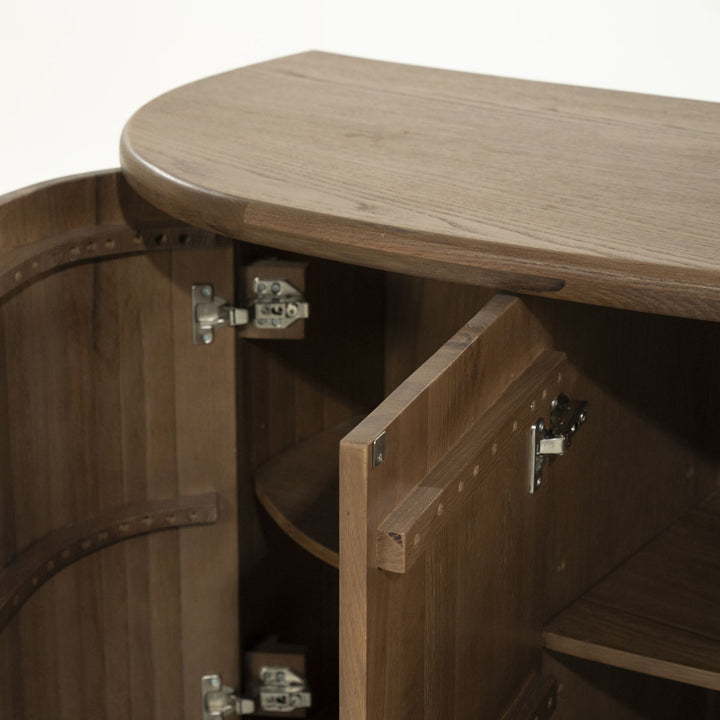 Dressoir Josh – eikenhout & eikenfineer bruin