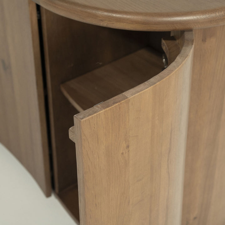 Dressoir Josh – eikenhout & eikenfineer bruin