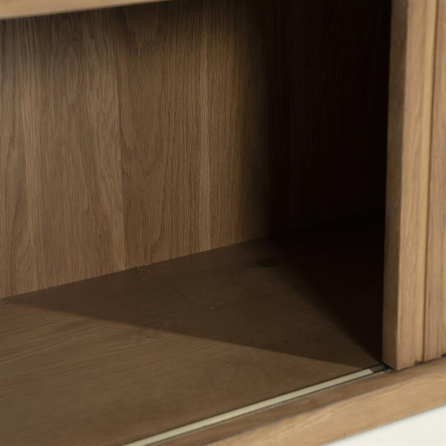 TV meubel Milo – eikenhout & eikenfineer bruin 180cm