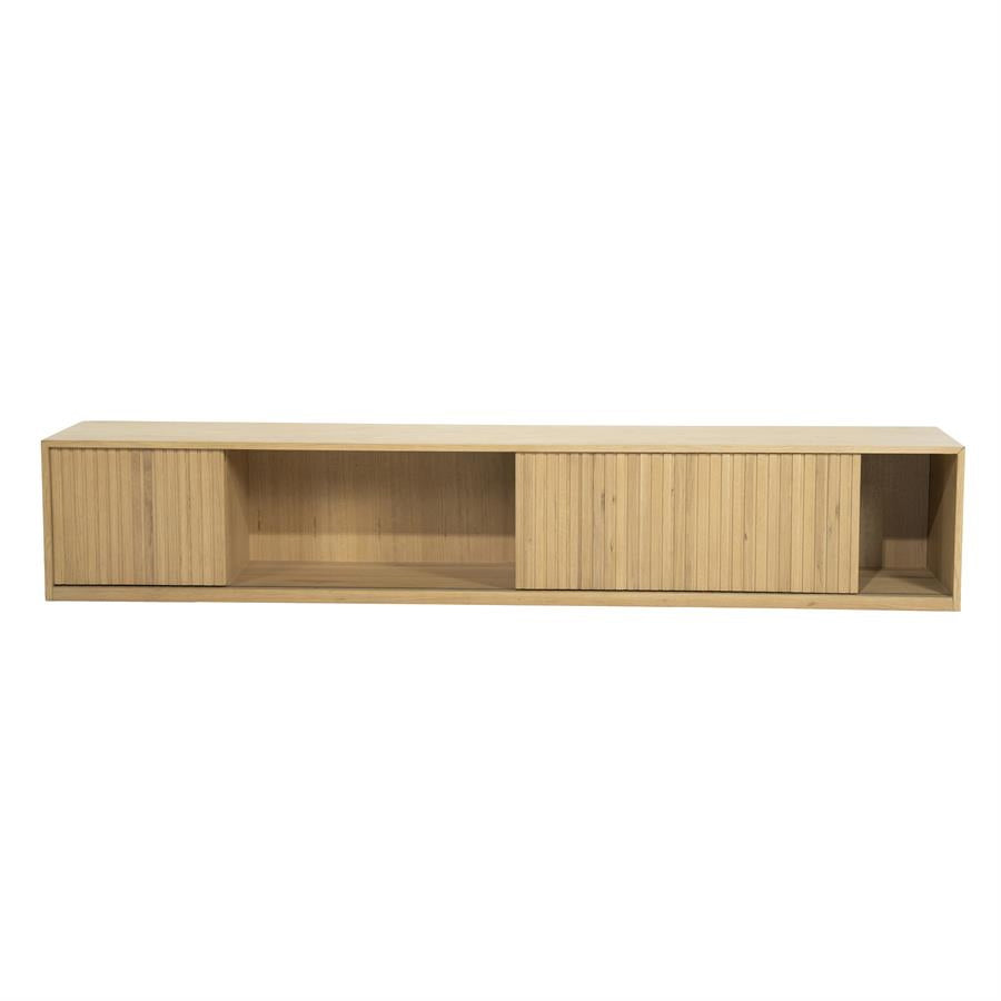 TV meubel Milo – eikenhout & eikenfineer naturel 240cm
