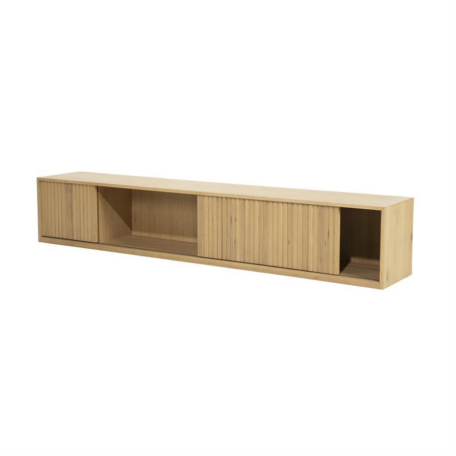 TV meubel Milo – eikenhout & eikenfineer naturel 240cm
