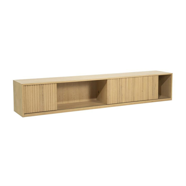TV meubel Milo – eikenhout & eikenfineer naturel 240cm
