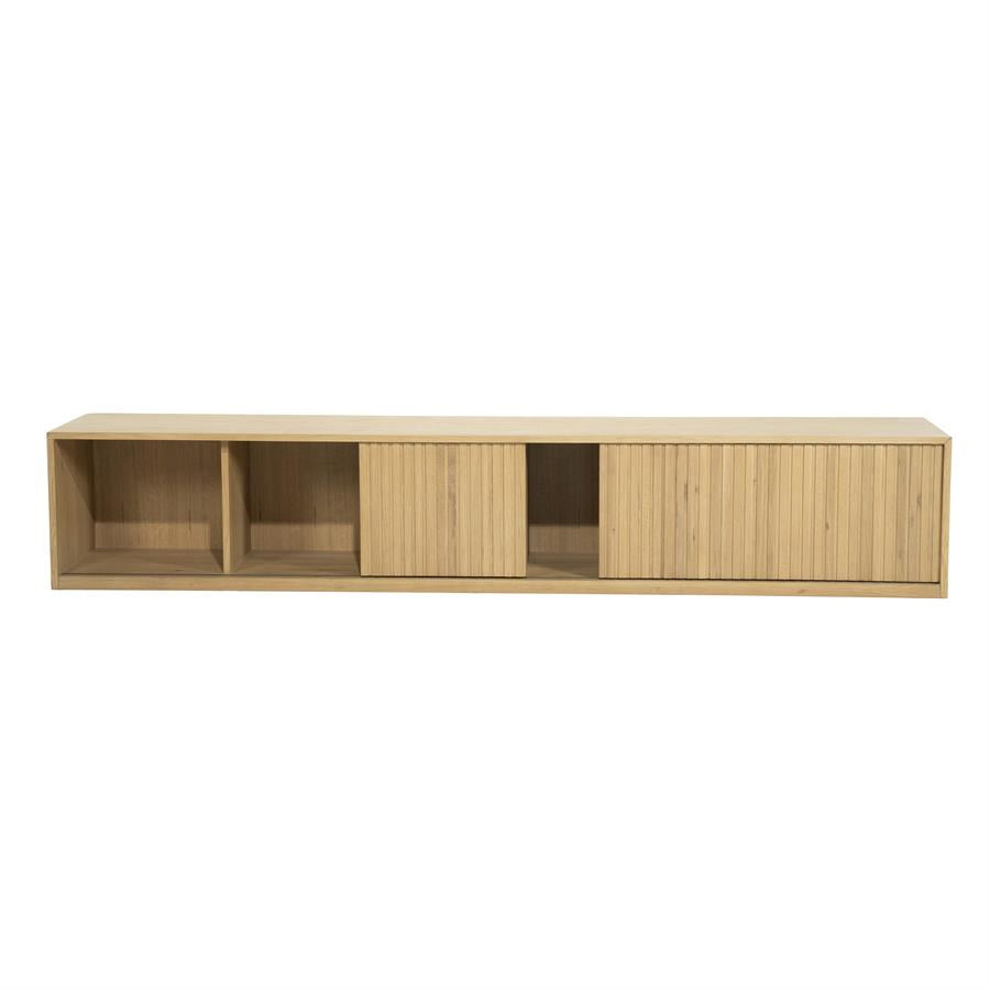 TV meubel Milo – eikenhout & eikenfineer naturel 240cm