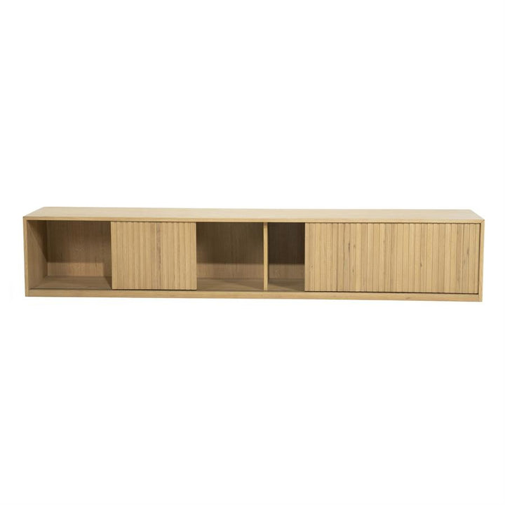 TV meubel Milo – eikenhout & eikenfineer naturel 240cm