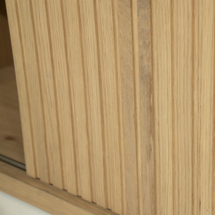 TV meubel Milo – eikenhout & eikenfineer naturel 240cm