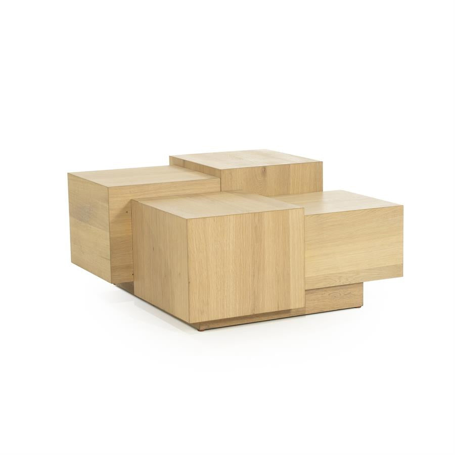 Salontafel Quinten vierkant – eikenfineer naturel