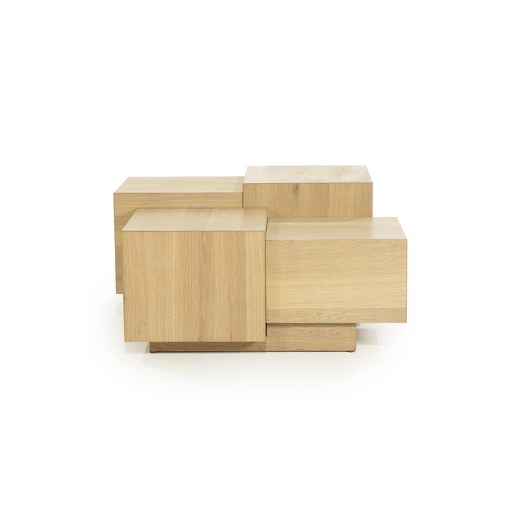 Salontafel Quinten vierkant – eikenfineer naturel