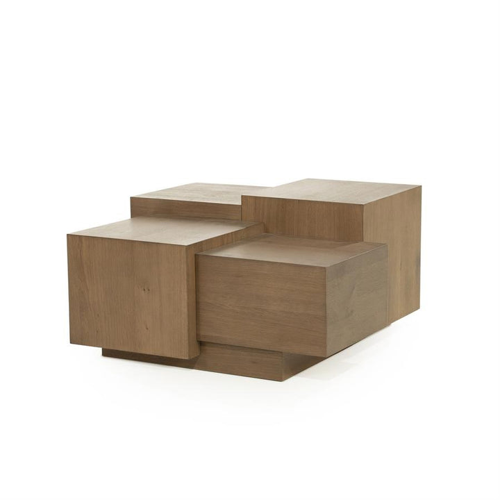 Salontafel Quinten vierkant – eikenfineer bruin