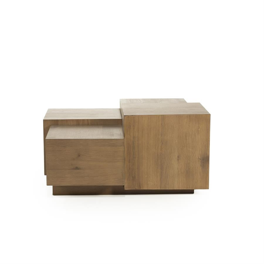 Salontafel Quinten vierkant – eikenfineer bruin