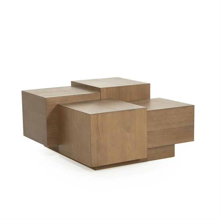 Salontafel Quinten vierkant – eikenfineer bruin