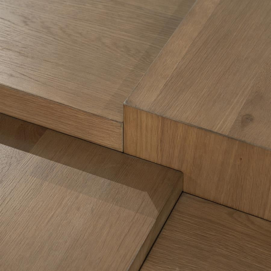 Salontafel Quinten vierkant – eikenfineer bruin