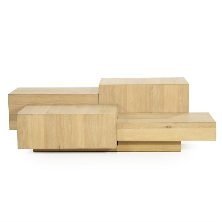 Salontafel Quinten rechthoekig – eikenfineer naturel