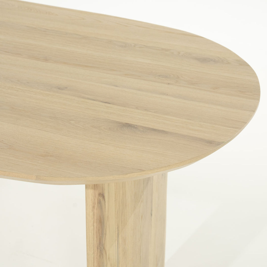Eettafel Dex – eikenhout & eikenfineer naturel 180x90cm